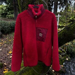 Carhartt Red Fleece Jacket
